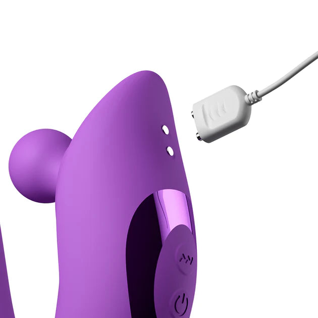 Fantasy For Her Harmoni Pro Purple rechargeable dual stimulation vibrator