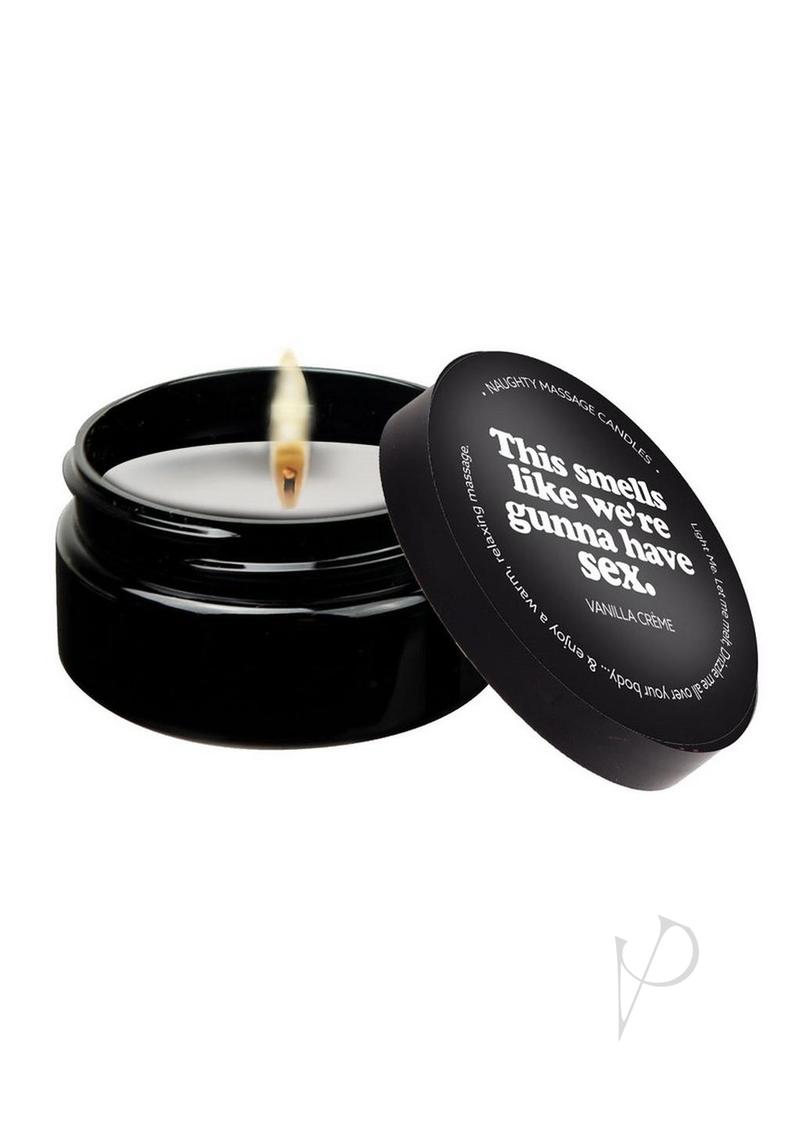 Luxury massage candle by Kama Sutra in convenient 2 oz size