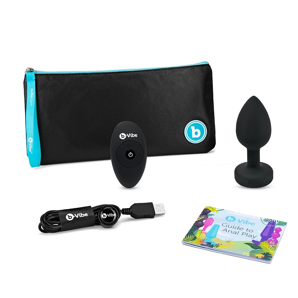 b-Vibe Remote Control Vibrating Jewel Plug (M/L)