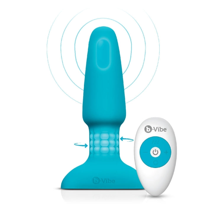 B-Vibe Rimming Plug 2 – Blue-best-rated vibrator for women, powerful clitoral and internal stimulation, premium adult toy; ideal for shoppers seeking high-quality intimate products.