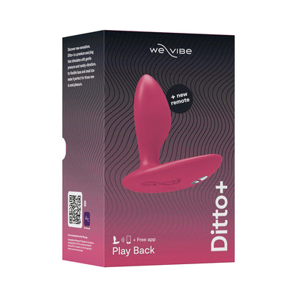 We-vibe Ditto+ Rechargeable Remote-controlled Silicone Vibrating Anal Plug