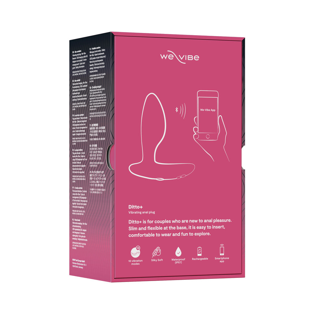 We-vibe Ditto+ Rechargeable Remote-controlled Silicone Vibrating Anal Plug