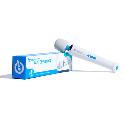 Magic Wand HV-360 Waterproof Rechargeable Massager in white on a neutral background