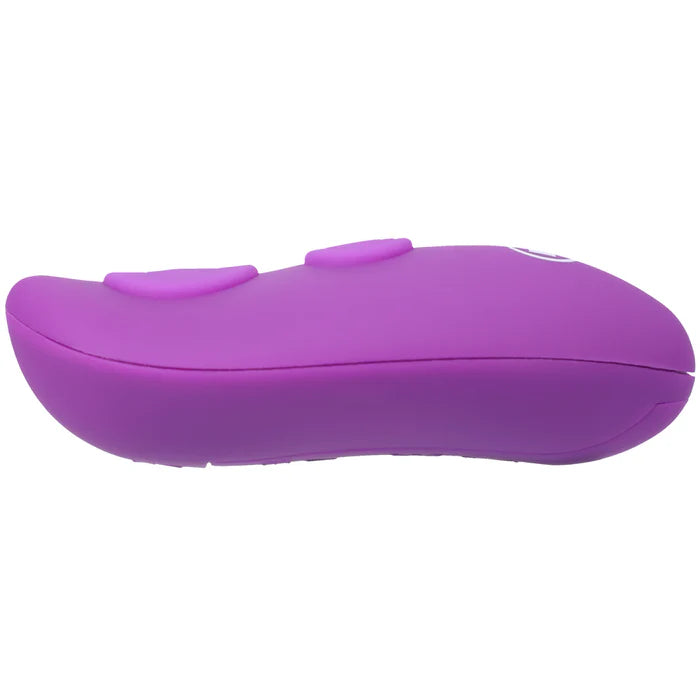 BEADED VIBE Rechargeable Silicone Anal Plug with Remote Purple