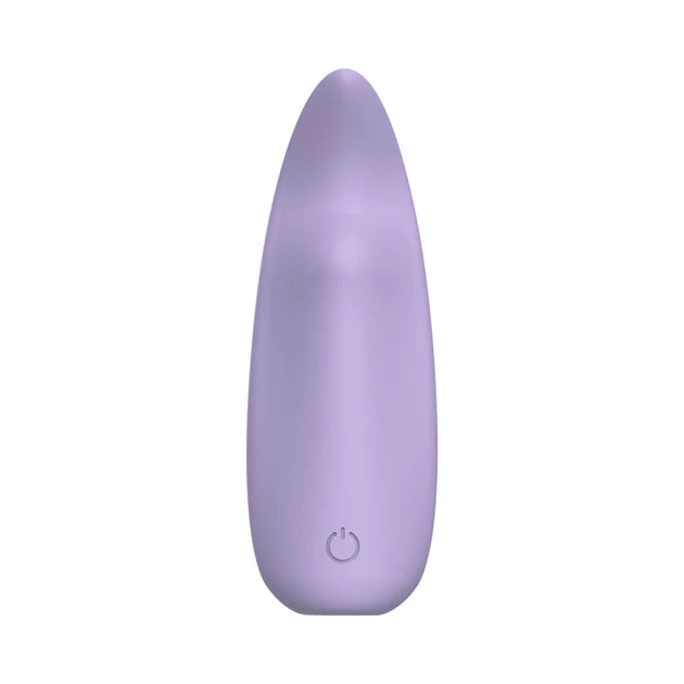 Curved rechargeable panty bullet vibe with body-safe silicone finish