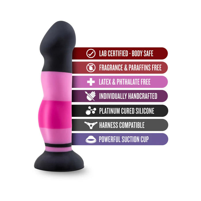 Avant D4 Sexy in Pink 8 in. Silicone Dildo