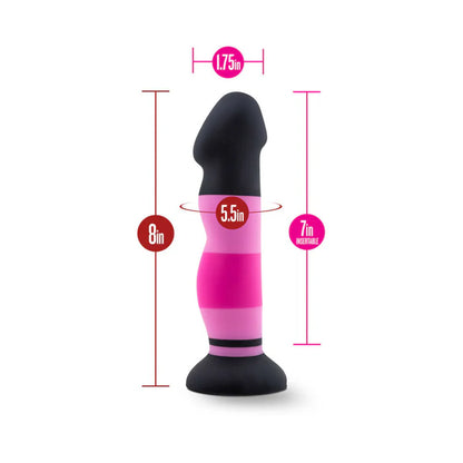 Avant D4 Sexy in Pink 8 in. Silicone Dildo