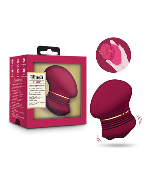 Blush Collection Riana AutoRub clitoral stimulator in Mulberry Wine