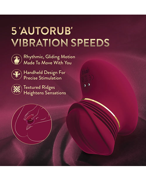 Blush Collection Riana AutoRub clitoral stimulator in Mulberry Wine