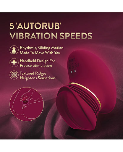 Blush Collection Riana AutoRub clitoral stimulator in Mulberry Wine