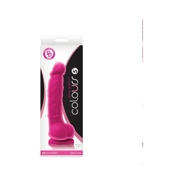 Colours Dual Density 5 Inch Dildo Beige | Compact Realistic Silicone Dildo