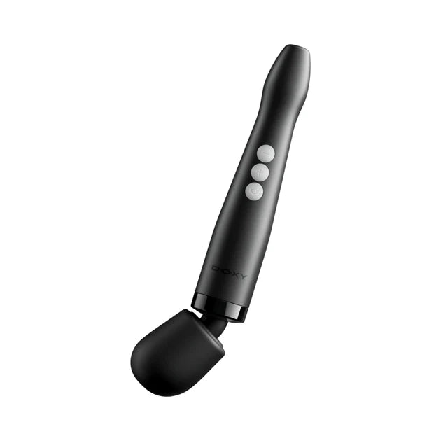 Luxury black Doxy compact wand with deep rumbly vibrations