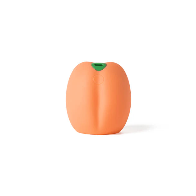 USB rechargeable waterproof peach emoji vibrating stroker for men
