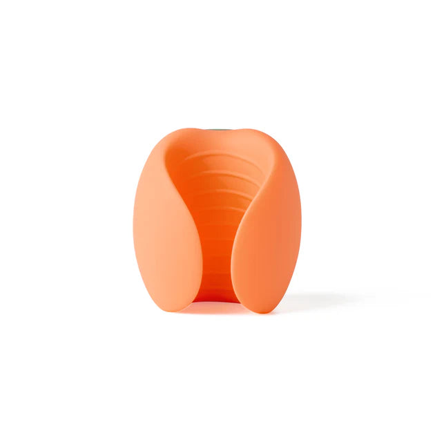 Emojibator Peach male masturbator medical grade silicone quiet motor

