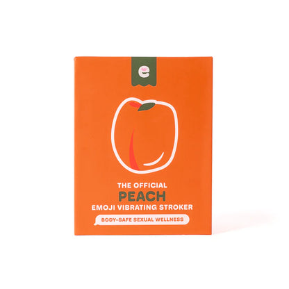 Emojibator Peach Vibrating Stroker palm sized male stroker 5 speeds
