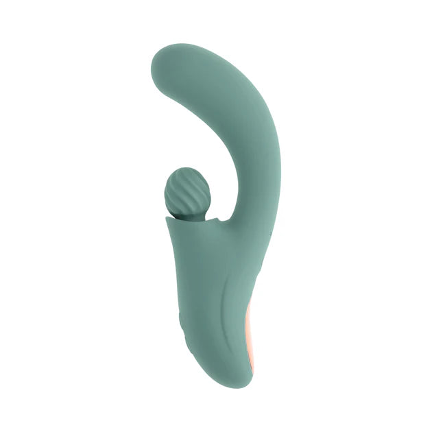 Evolved Spiral Charm Rechargeable Silicone Clitoral Stimulator — Mint
