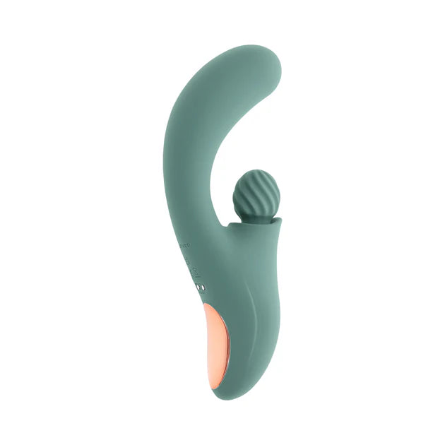 Evolved Spiral Charm Rechargeable Silicone Clitoral Stimulator — Mint