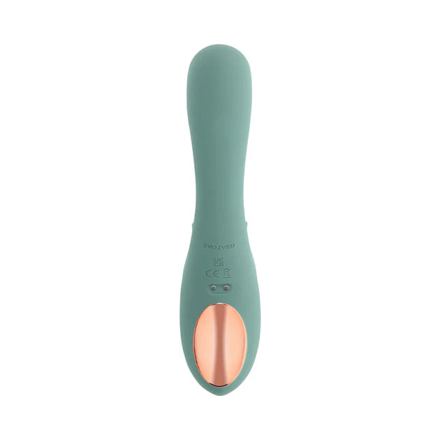 Evolved Spiral Charm Rechargeable Silicone Clitoral Stimulator — Mint
