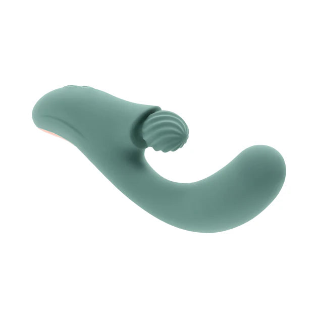Evolved Spiral Charm Rechargeable Silicone Clitoral Stimulator — Mint