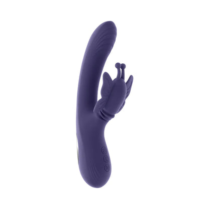 Purple Wings Of Frenzy thrusting and vibrating rabbit-style vibrator