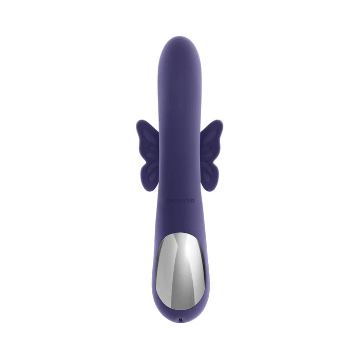 Evolved Wings Of Frenzy rechargeable butterfly dual stimulator in purple