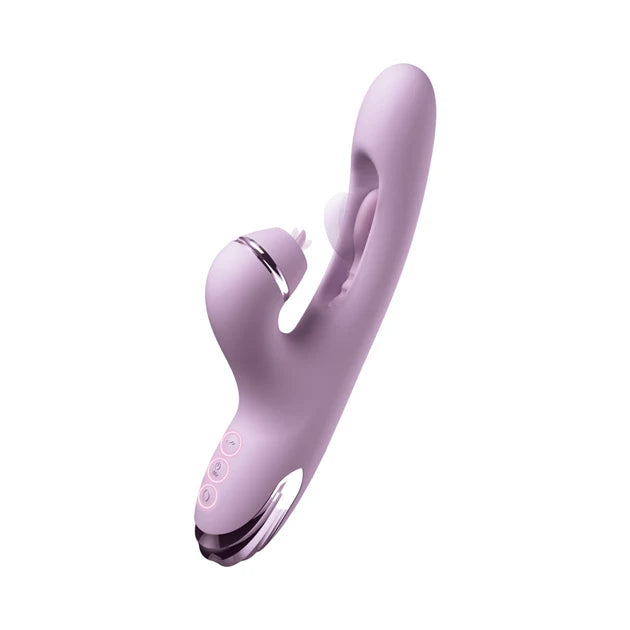 Purple G-Touch Pulse Pro rabbit vibrator with external stimulator
