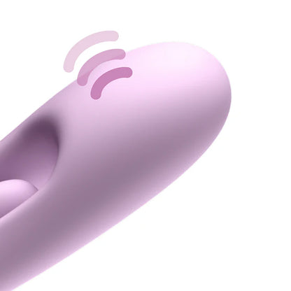 Purple silicone dual stimulation vibrator by Fantasy For Her