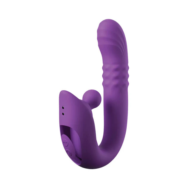 Purple Harmoni Pro silicone G-spot and external stimulation vibrator
