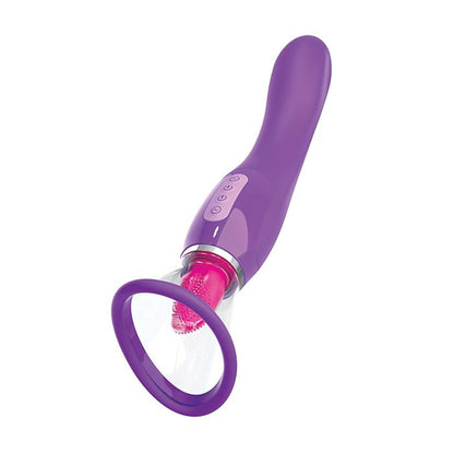 Close-up of the licking tongue and suction tip on the Fantasy For Her Ultimate Pleasure vibrator