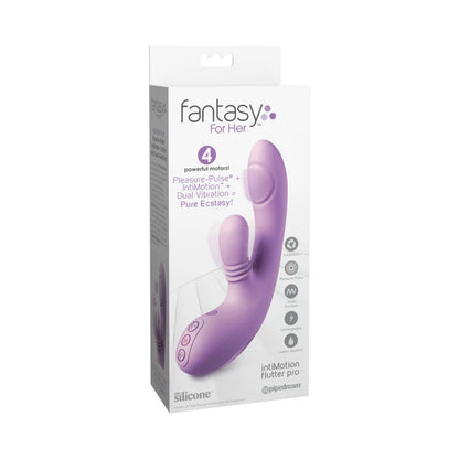 Fantasy For Her IntiMotion Flutter Pro Purple rechargeable rabbit vibrator
