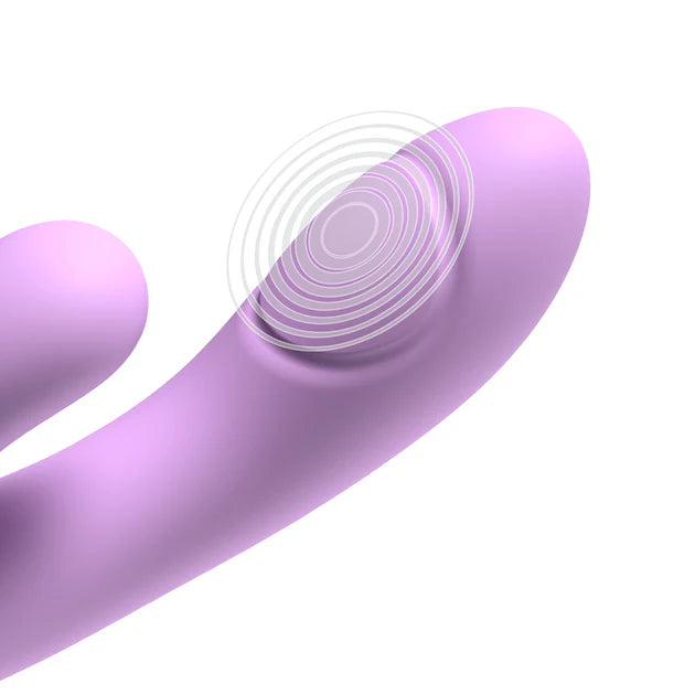 Rechargeable purple silicone rabbit-style vibrator by Pipedream