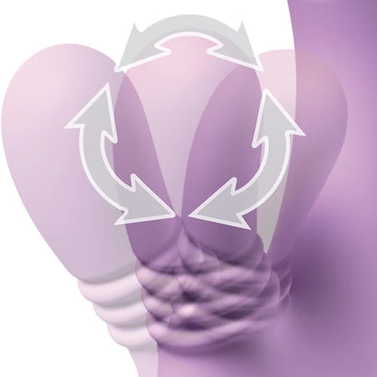 Premium purple dual stimulation vibrator with flutter and IntiMotion features