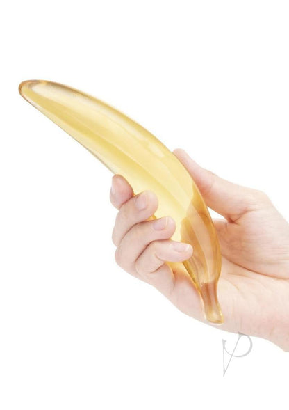 Glas Banana Joy 7 Inch Glass Dildo | Medical Grade Borosilicate Glass Dildo | Temperature Play Dildo