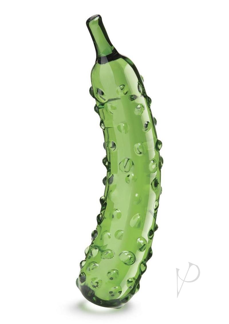Borosilicate glass dildo with textured bumps 7.25 inch insertable length

