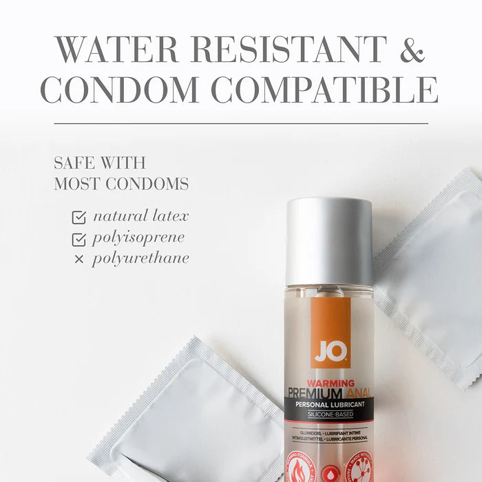 JO Premium Anal Warming Silicone-Based Lubricant 2 oz