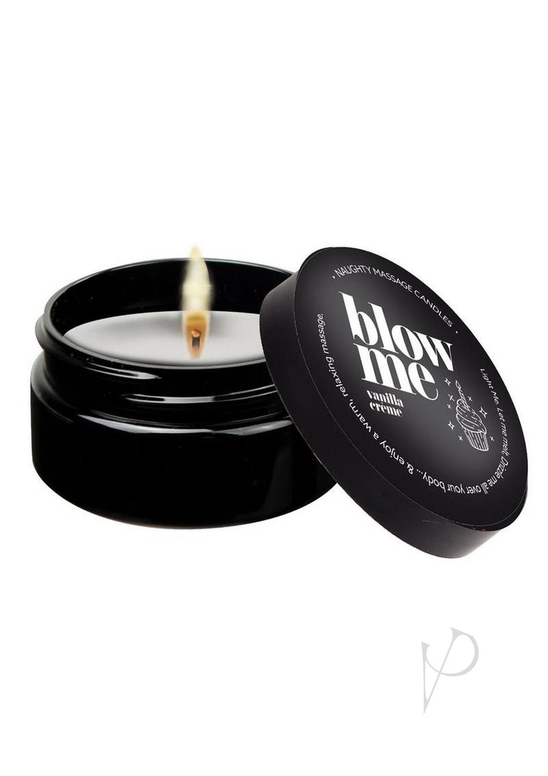 Kama Sutra Naughty Massage Candle Blow Me 2 oz – Luxurious Massage Candle for Relaxation and Romance