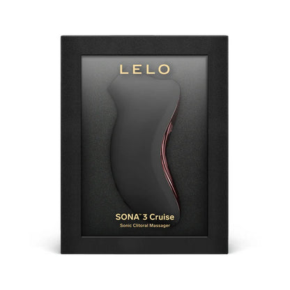 LELO SONA 3 Cruise Clitoral Stimulator in black with ergonomic design and sonic pulse stimulation for external pleasure.