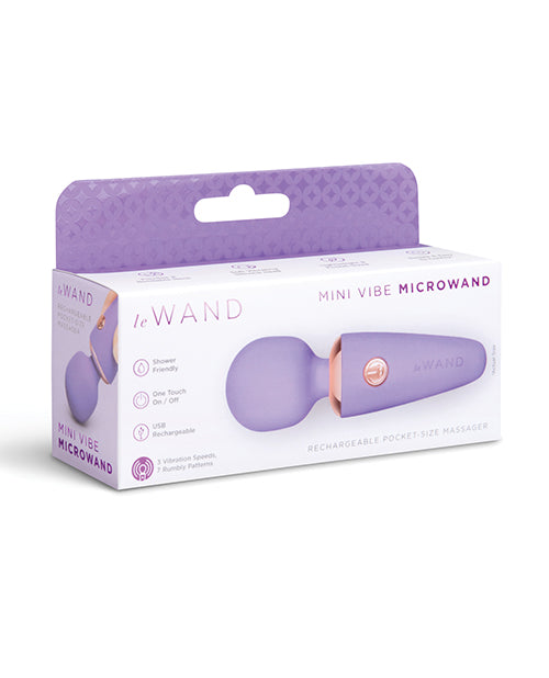 Le Wand Mini Micro Wand in violet on a neutral background