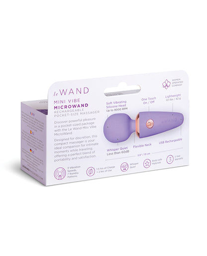 Le Wand Mini Micro Wand in violet on a neutral background