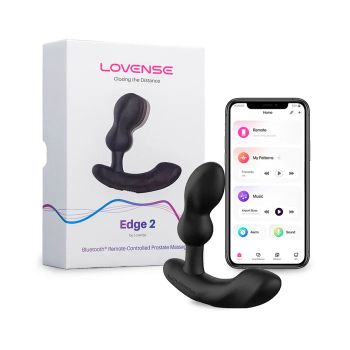 Lovense Edge 2 Silicone Prostate Massager with Remote Control