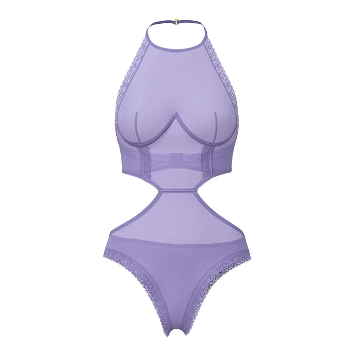 Sheer Passion Halter Teddy Very Peri