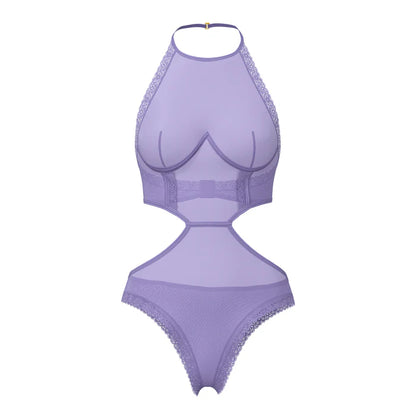 Sheer Passion Halter Teddy Very Peri