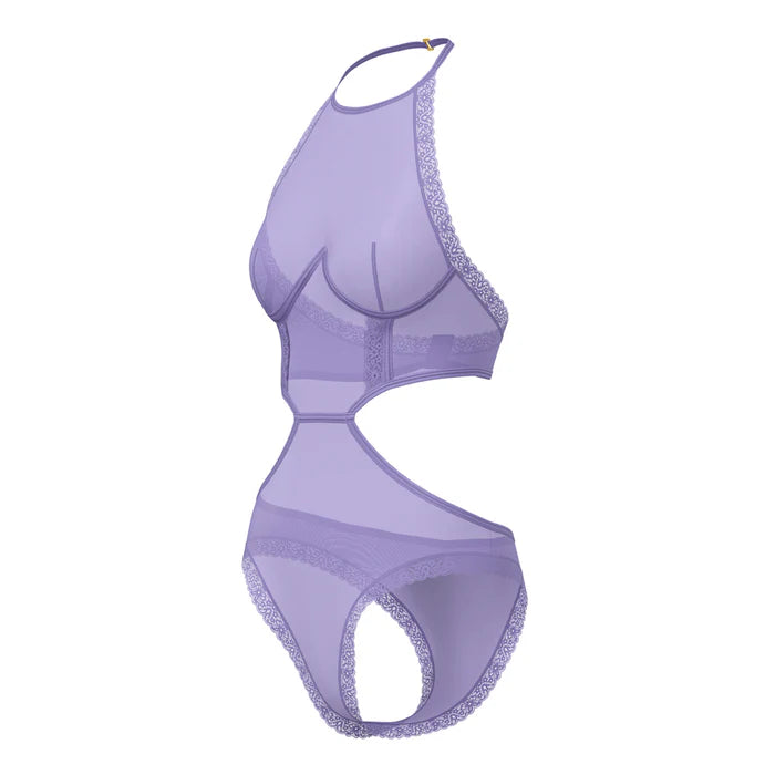 Sheer Passion Halter Teddy Very Peri