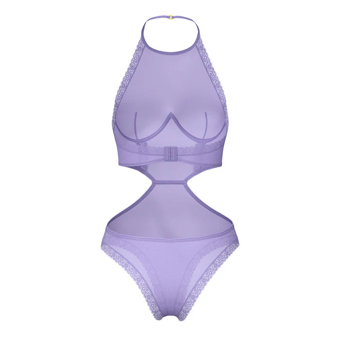 Sheer Passion Halter Teddy Very Peri