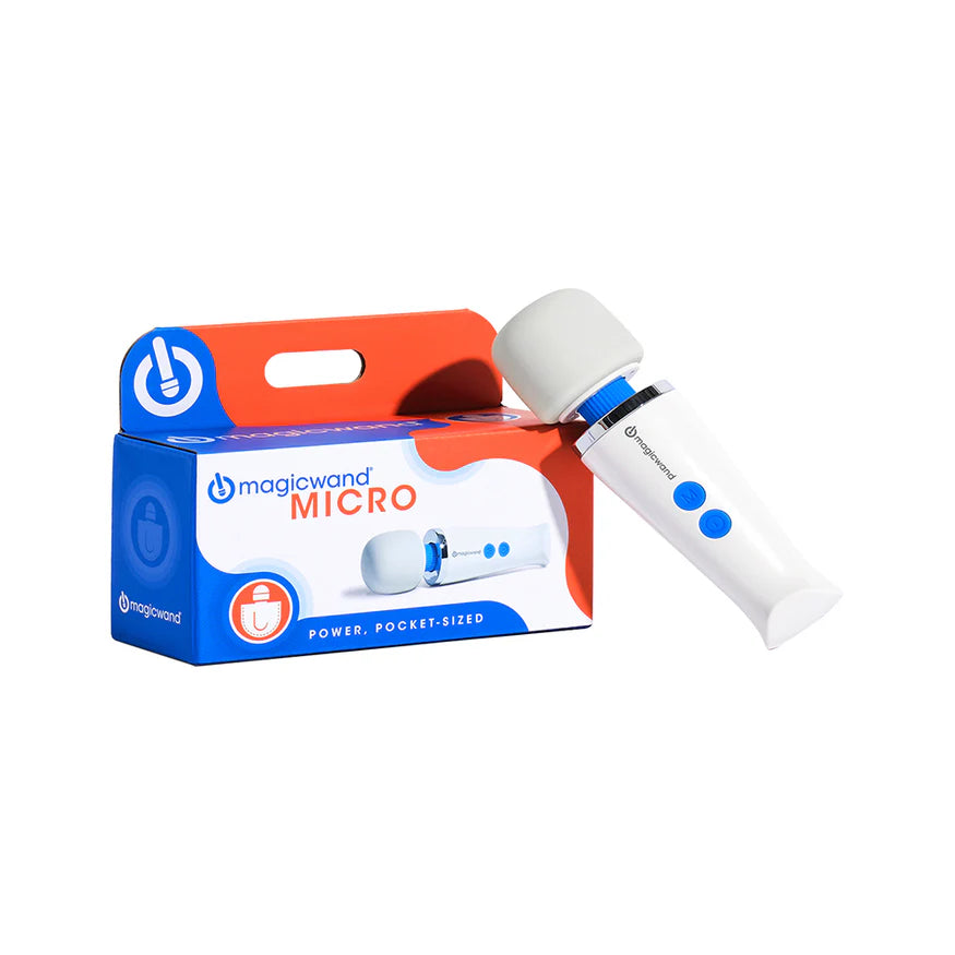 Magic Wand Micro White | Compact Powerful Wand Vibrator for Travel Pleasure Treasurz Magic Wand Micro White | Compact Powerful Wand Vibrator for Travel Pleasure Treasurz