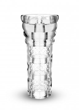 M for Men All Nighter Glow in the Dark Textured Stroker Clear