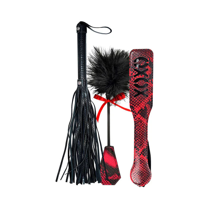 Nasstoys Lovers Kits Whip, Spank & Tickle 3-Piece Set