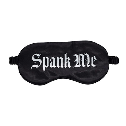 Ouch! Spank Me Printed Mask Satin Black
