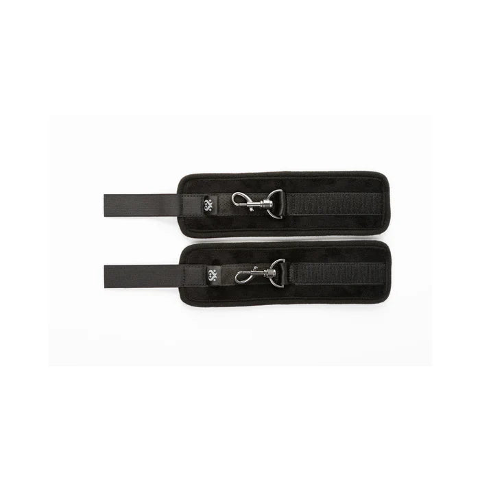 Sei Mio Sensually Secured Padded Wrist Restraints - Velvet Soft Bondage Cuffs