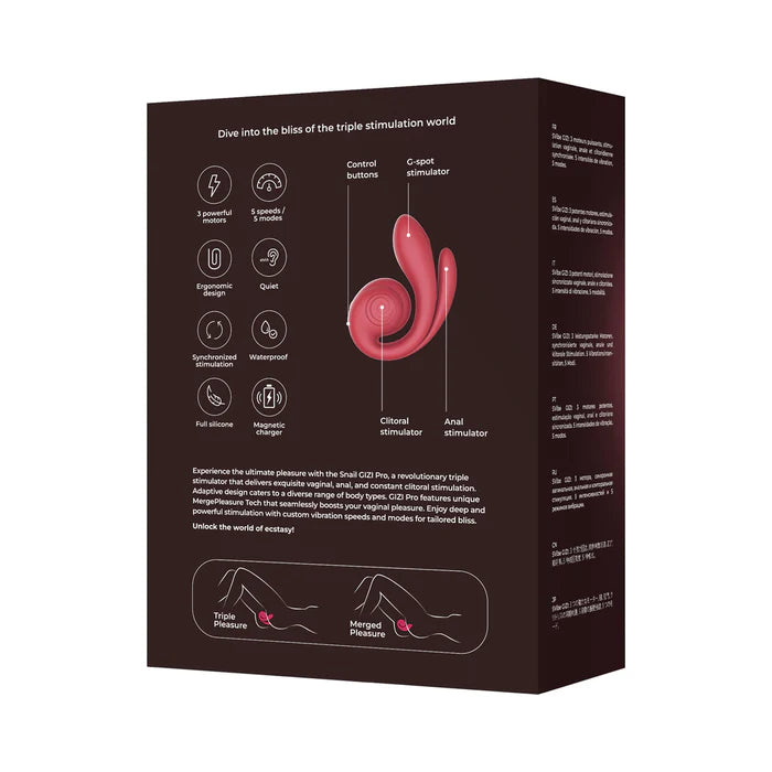 SVibe Snail Gizi Pro Vibrator Bordeaux